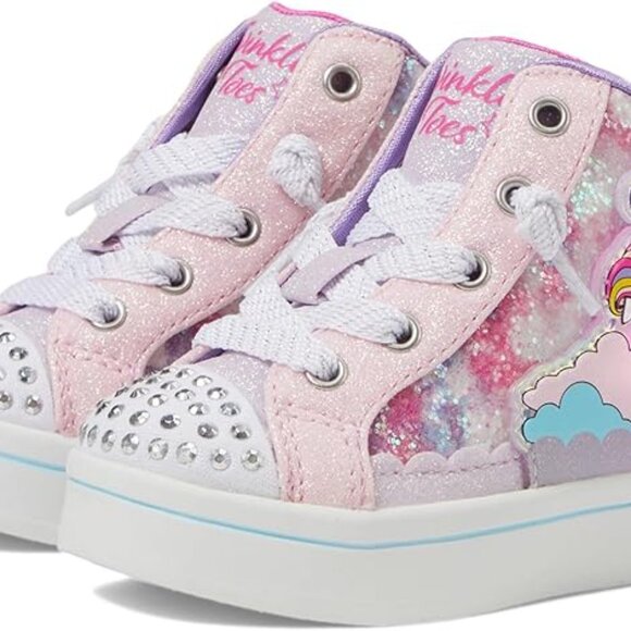 Skechers Twinkle Toes Hi Tops Unicorns - Picture 2 of 3